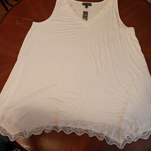 Lane Bryant swing top lace trim